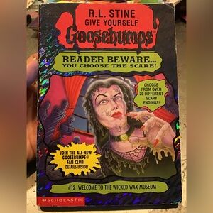 R.L. Stine goosebumps reader beware #12 welcome To the wicked wax museum 1996